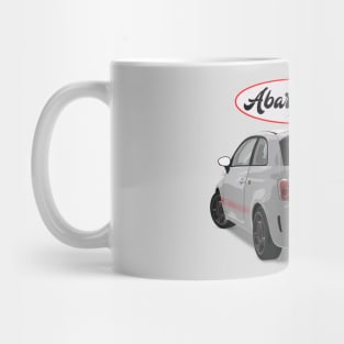 ABARTH 500 White Scorpion Back Mug